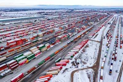加工食品经过中国杭州空运送到巴尔的摩