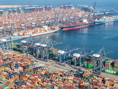 木制品采用广州空海联运抵达科珀斯克里斯蒂